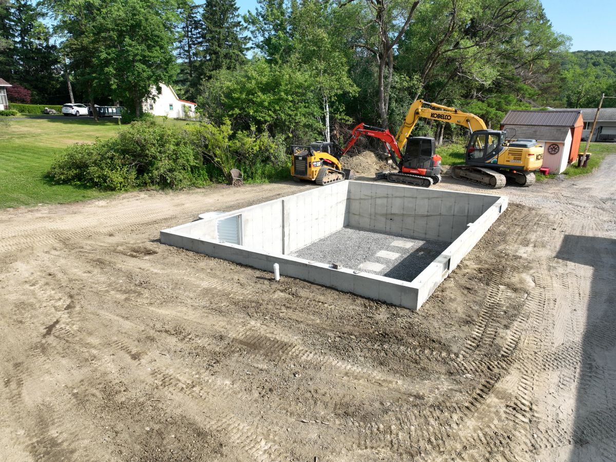 Concrete Foundations for Allstone Excavation in Rotterdam, NY