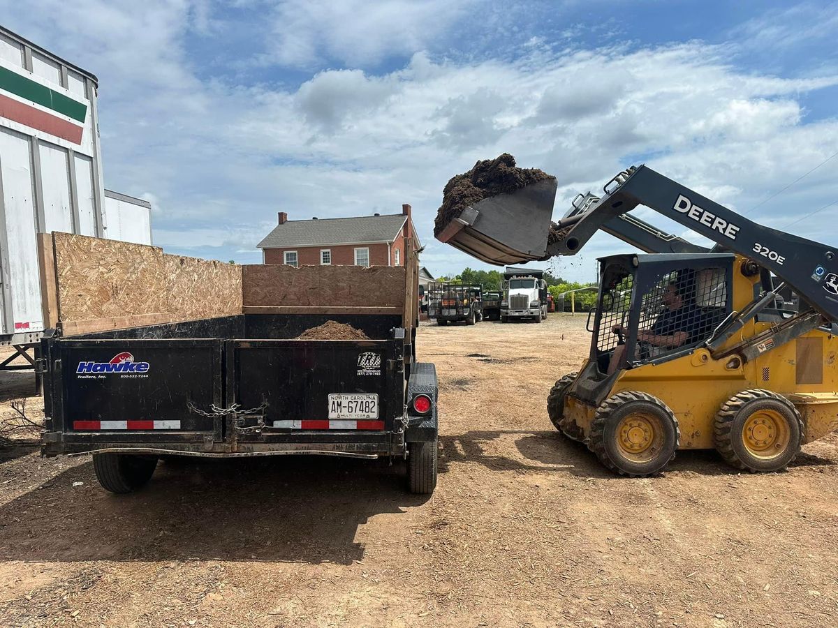 Mulch Installation for Cisco Kid Landscaping Inc. in Lincolnton, NC