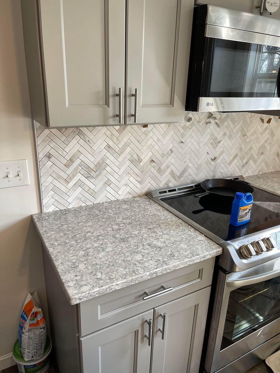 Tile work for Painless Painting And Drywall Repair LLC in Rochester, NY