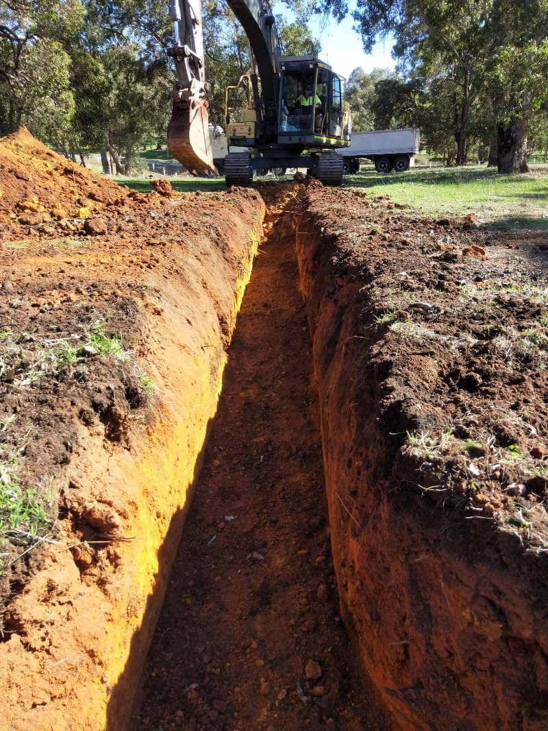 Trenching for Simz Excavating & Plowing LLC in Warren, PA