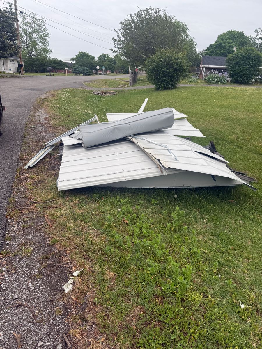 Shed Removal for Black Iron Demolition in Nashville, TN