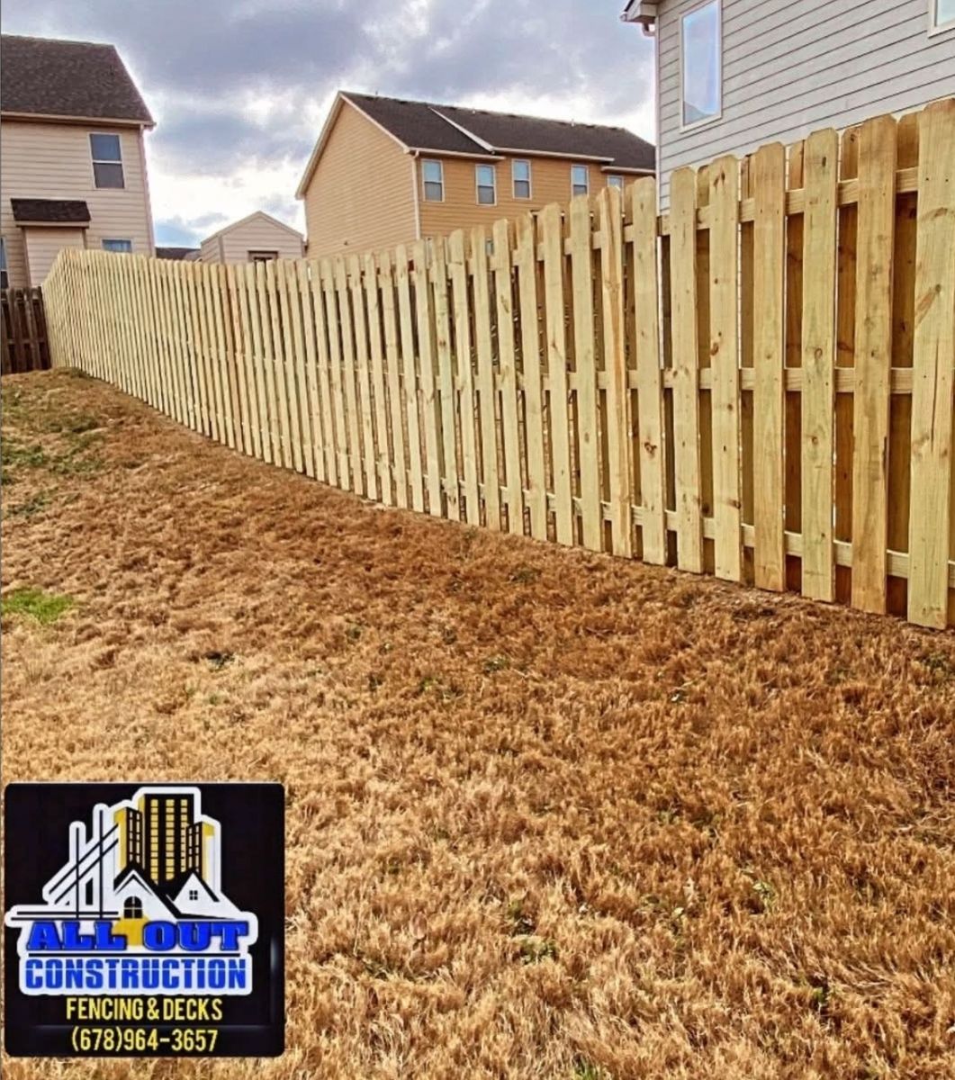 Fencing for All Out Construction in Atlanta, GA