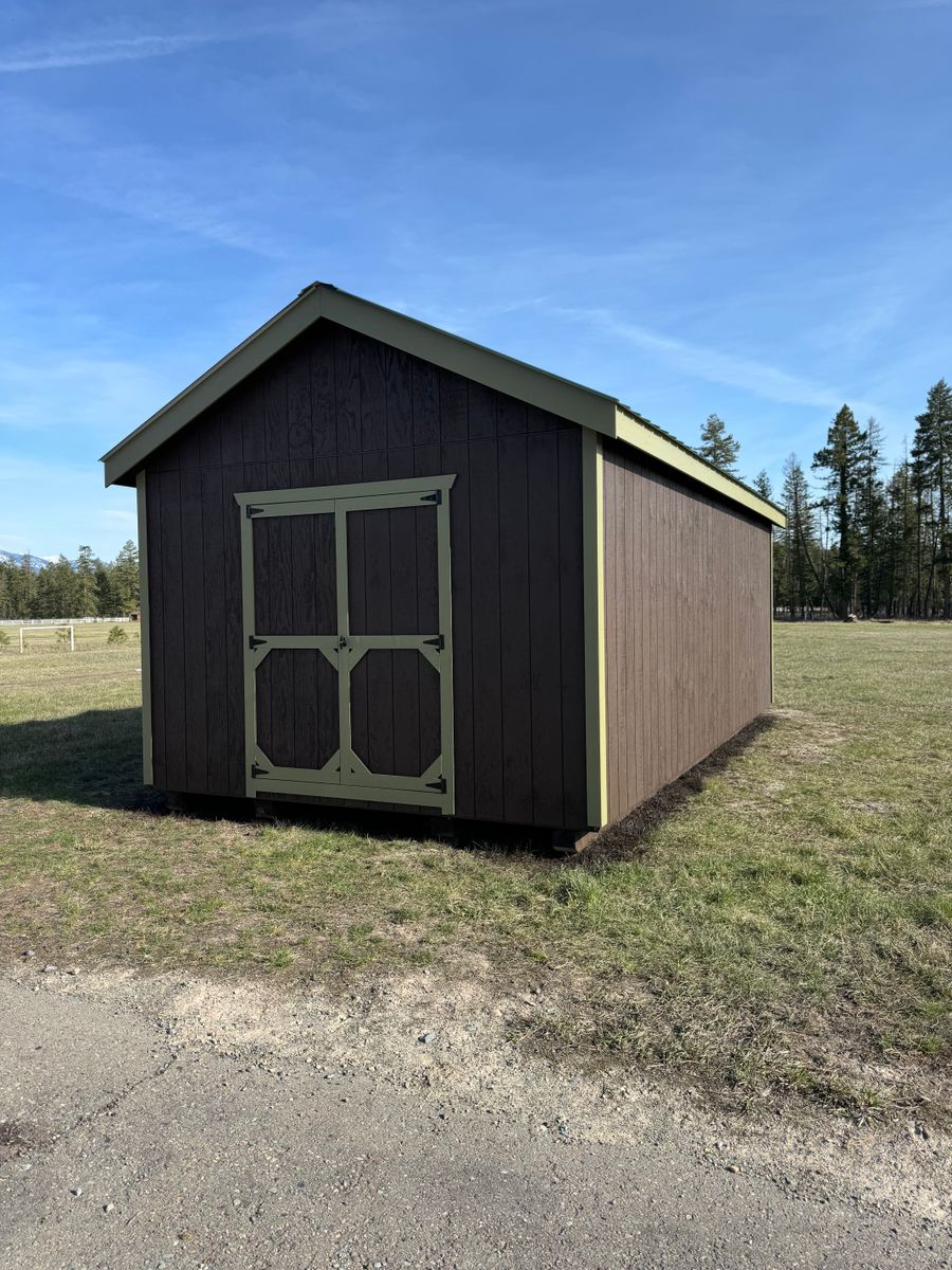 Gable Style Shed for Rocky Mountain Shed Builders in Whitefish, MT