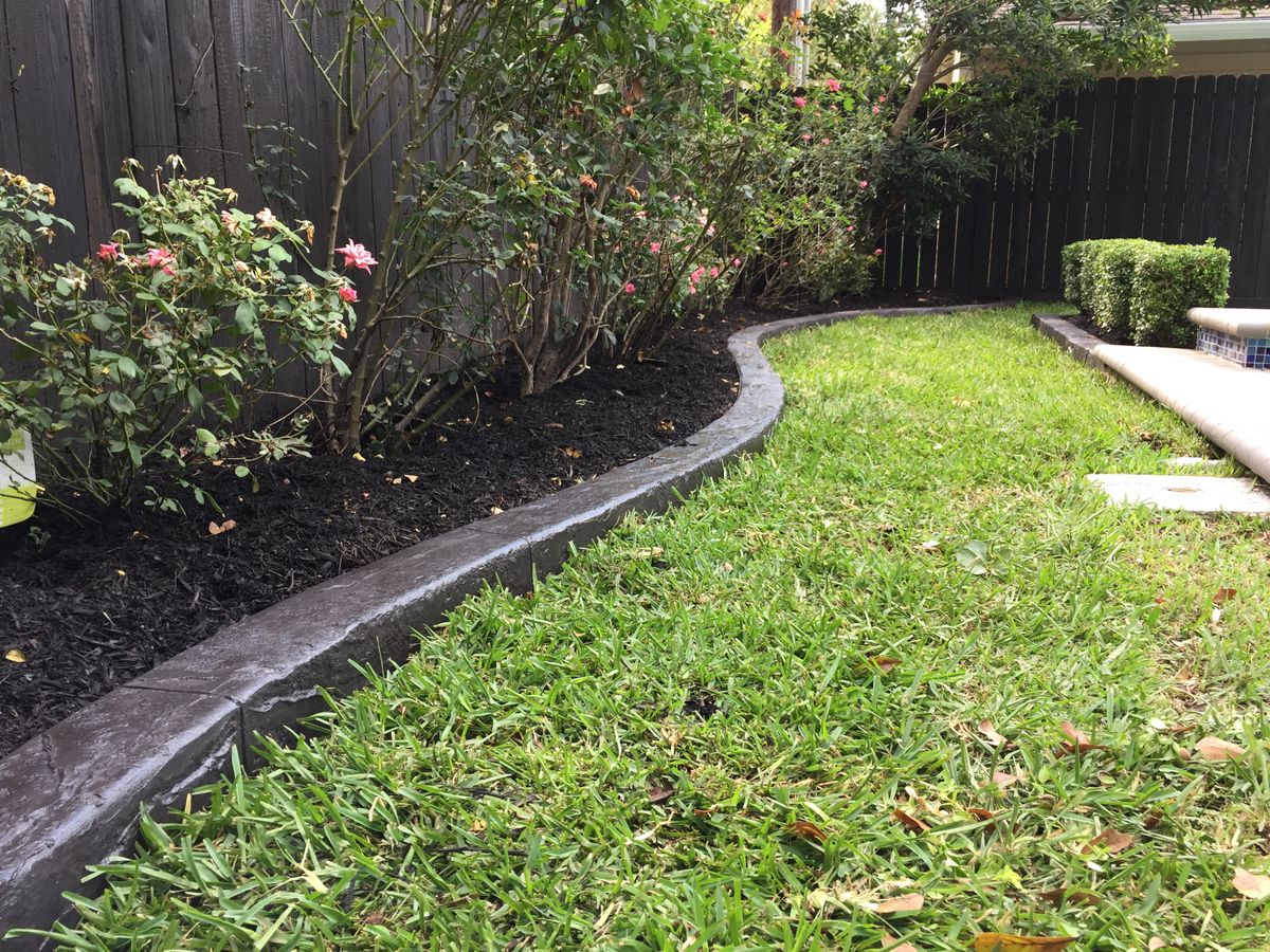 Custom Carved Concrete for Texas Curb N Borders in Houston, TX
