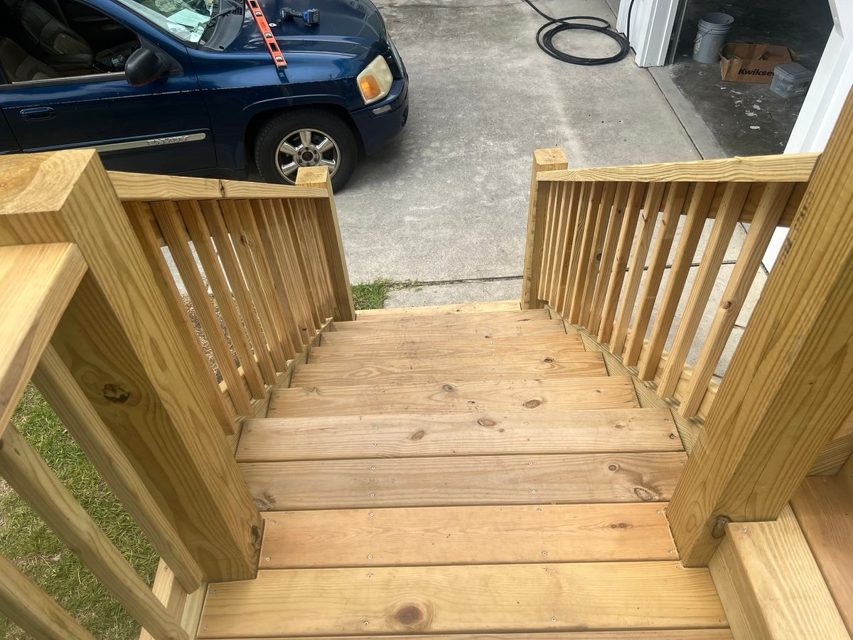 Deck and Patio Construction for MC2 Contracting Solutions in Wilmington, NC