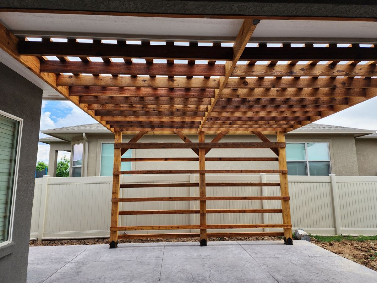 Pergola for Dragonfly Construction in Grand Junction, CO