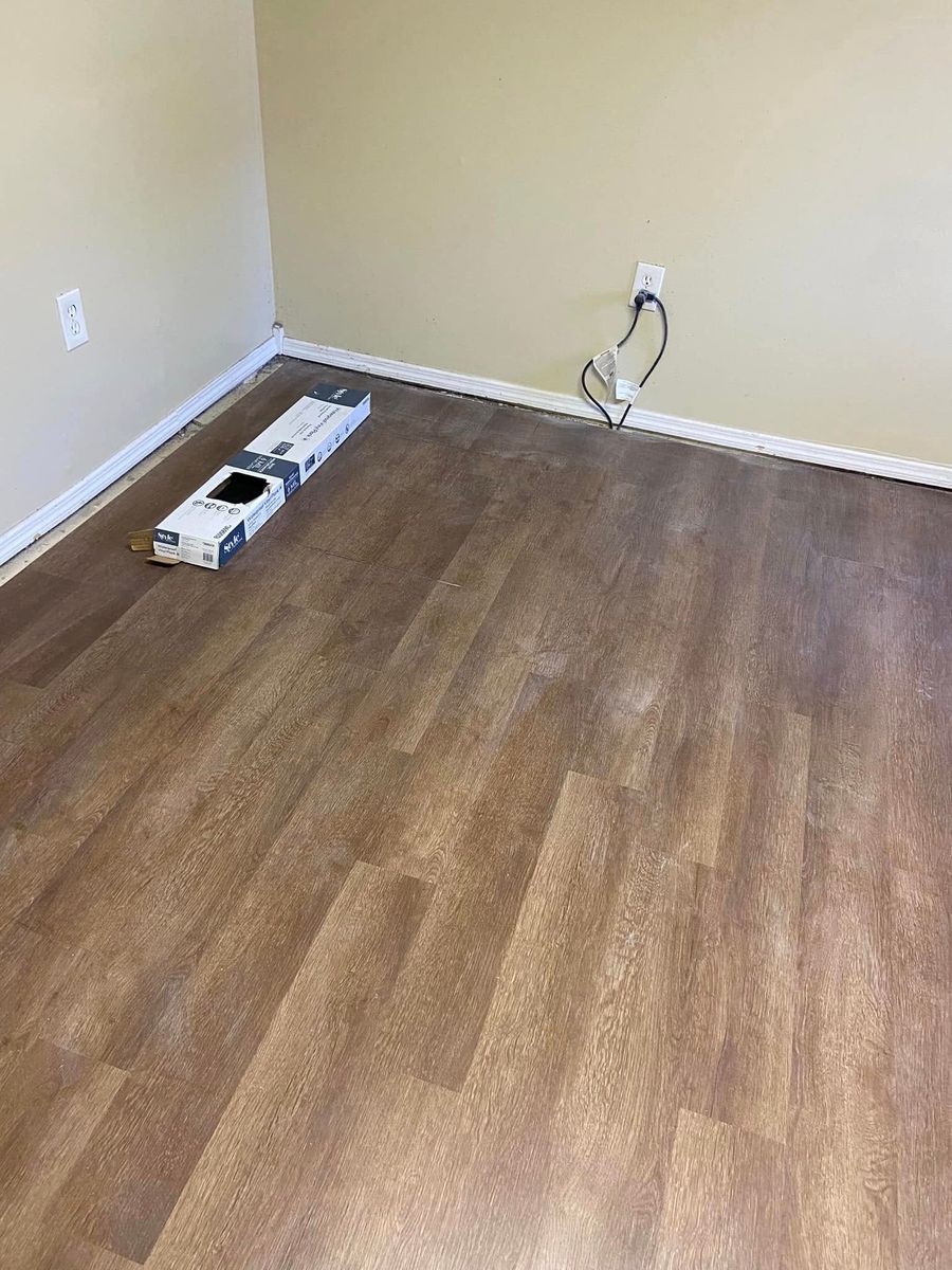 Flooring Installation for Jessie’s handyman services in Augusta, GA