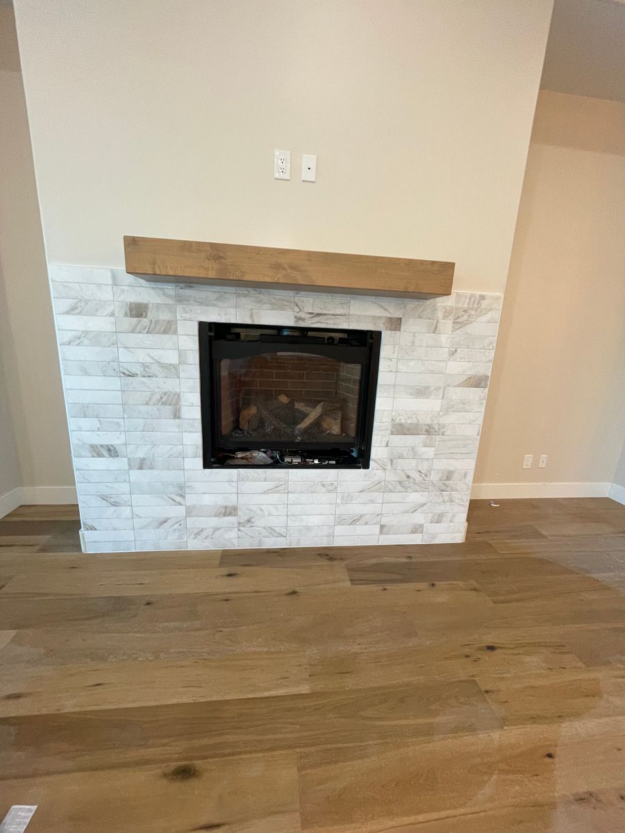 Fireplace Tiling for C&N Flooring Solutions LLC in Chino Valley, AZ