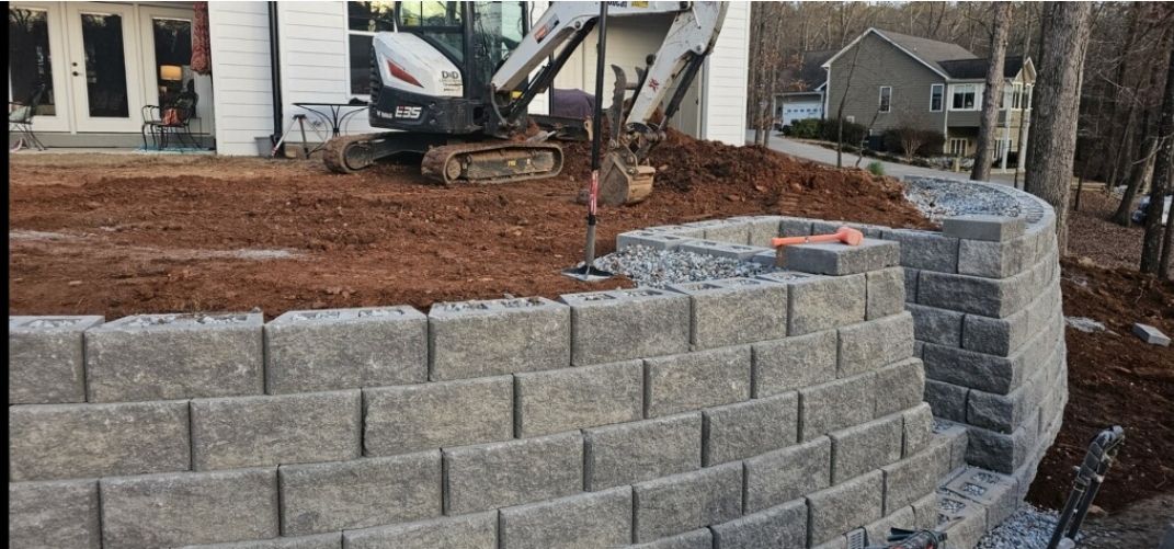 Retaining Walls & Patios for D&D Unlimited Landscaping in Hartwell, GA