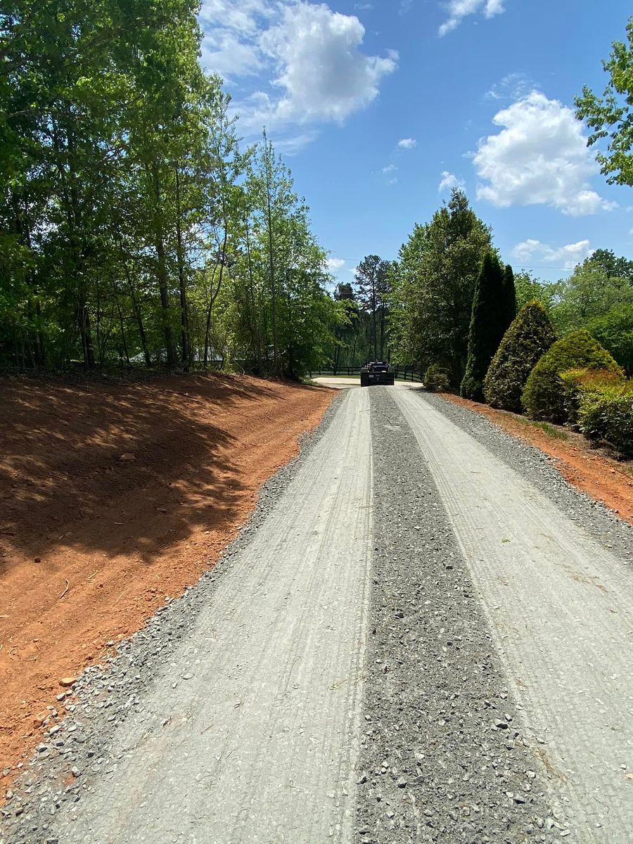 Driveway Construction for J&G LandWorx LLC in Rutherfordton, NC