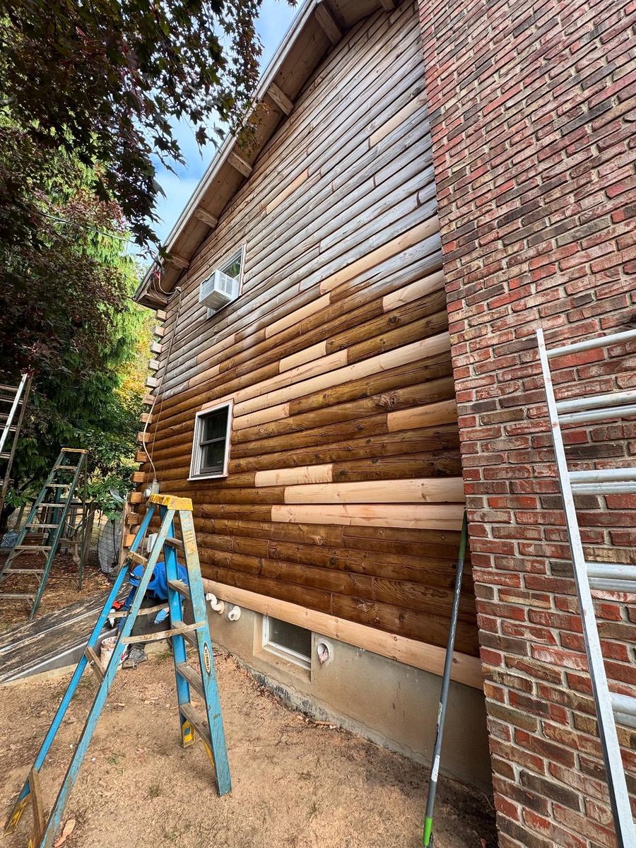 Wash & Stain for Artisan Log USA in Pittsburgh, PA