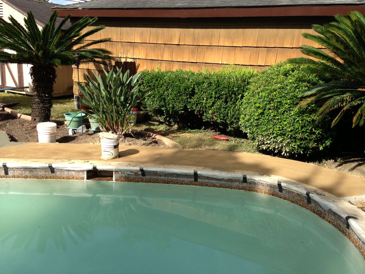 Pool Remodels for Texas Curb N Borders in Houston, TX