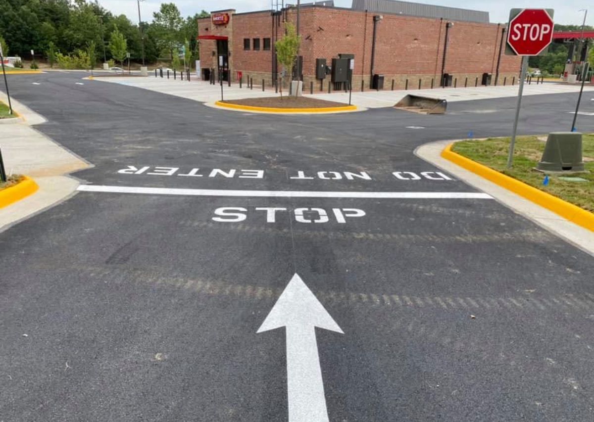 Striping for Payne's Pavement Marking in Warrenton, VA