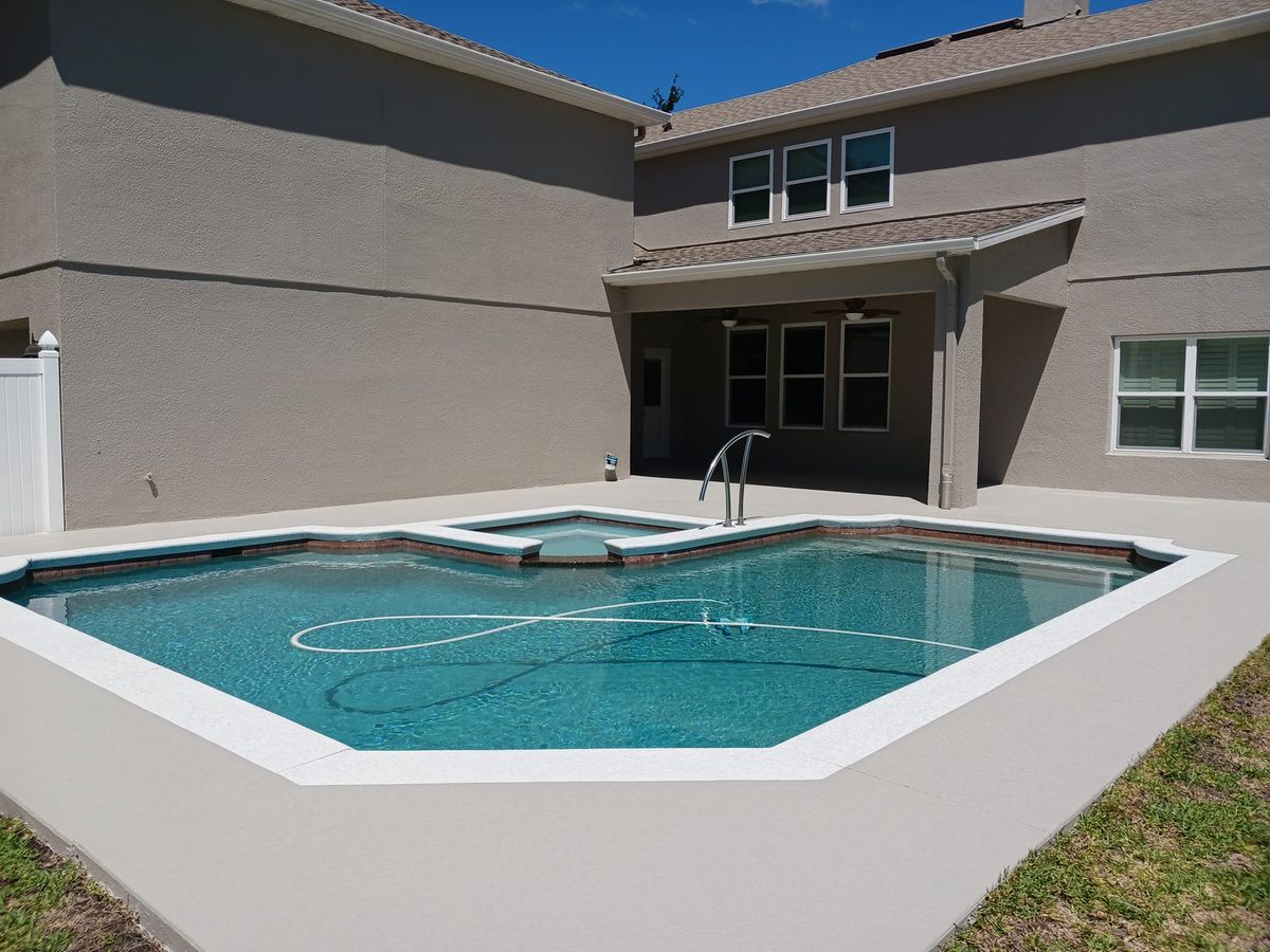 Pool Deck Painting for Bradley Bradshaw Painting in Christmas, FL