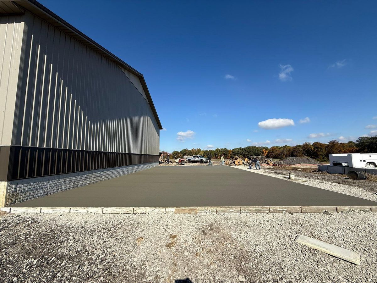 Full Depth Custom Carved Concrete for Whitfield Concrete Construction in Solsberry, IN