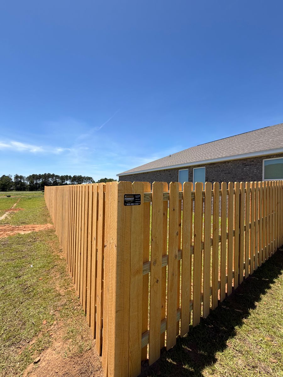 Fence Installation for Forrest Fencing in Pensacola, FL