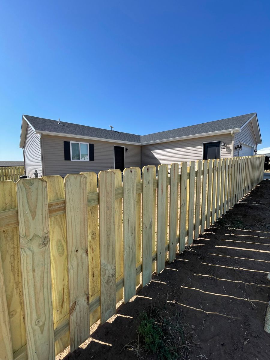 Residential Fence for DS Industries in Gillette, WY