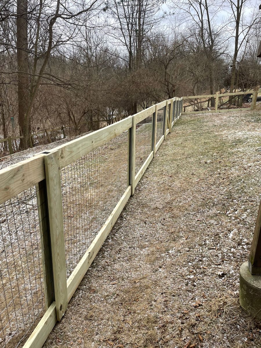 Fence Installation for TMF Services in Lapeer County, MI