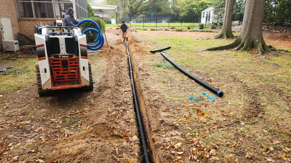 French Drains for Drain My lawn in Charlotte, NC