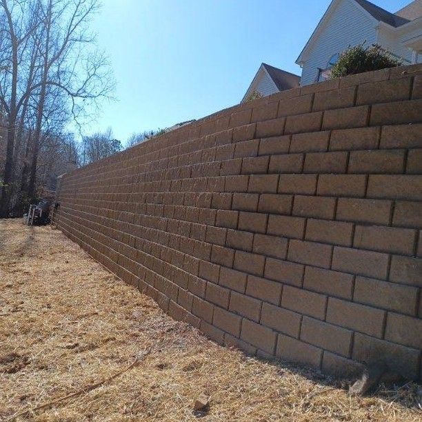 Retaining Wall Construction for JAD LANDSCAPE LLC in Conyers, GA