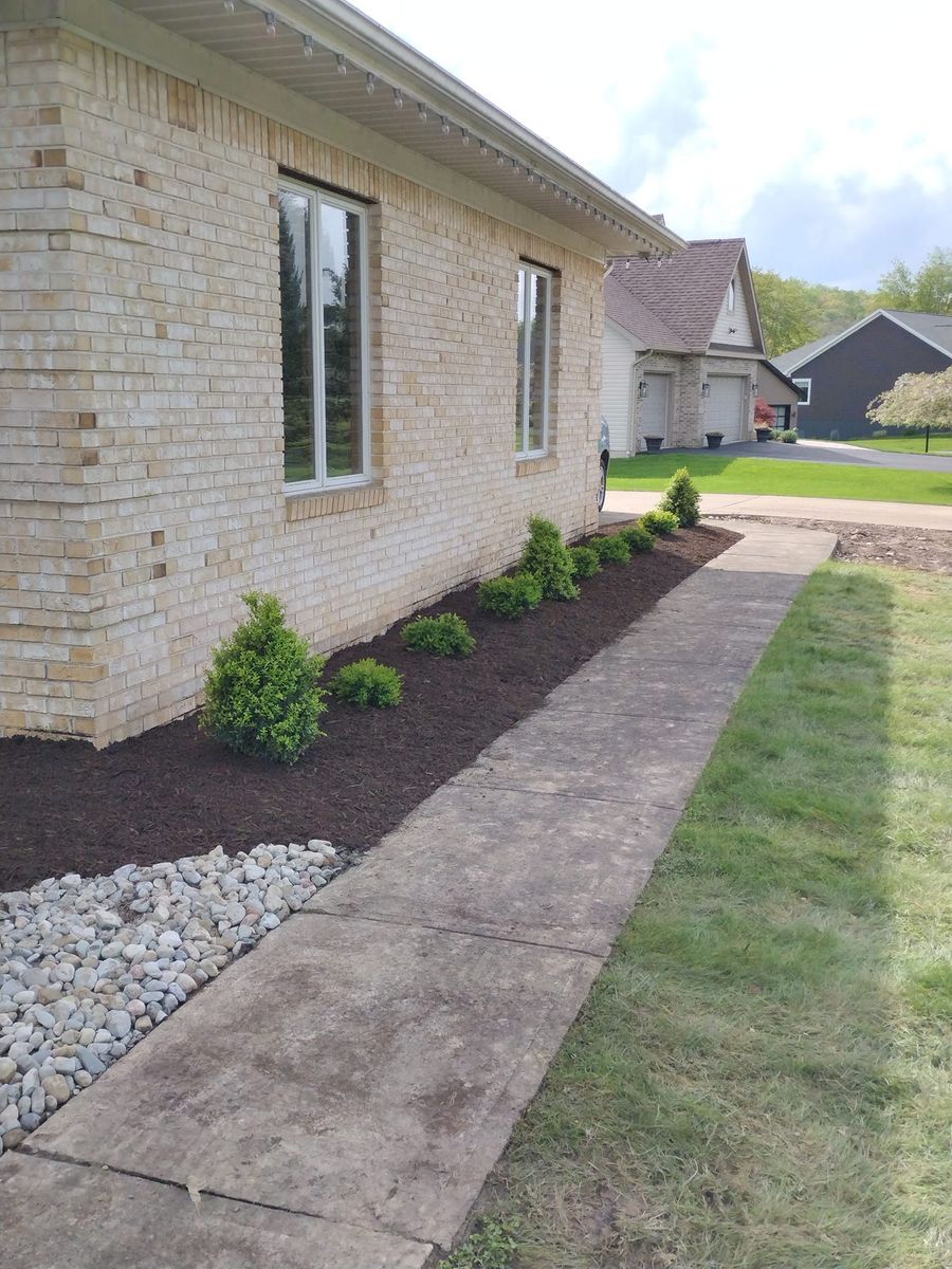 Mulch Installation for Watson Lawncare & Snow Removal in Falls Creek, PA