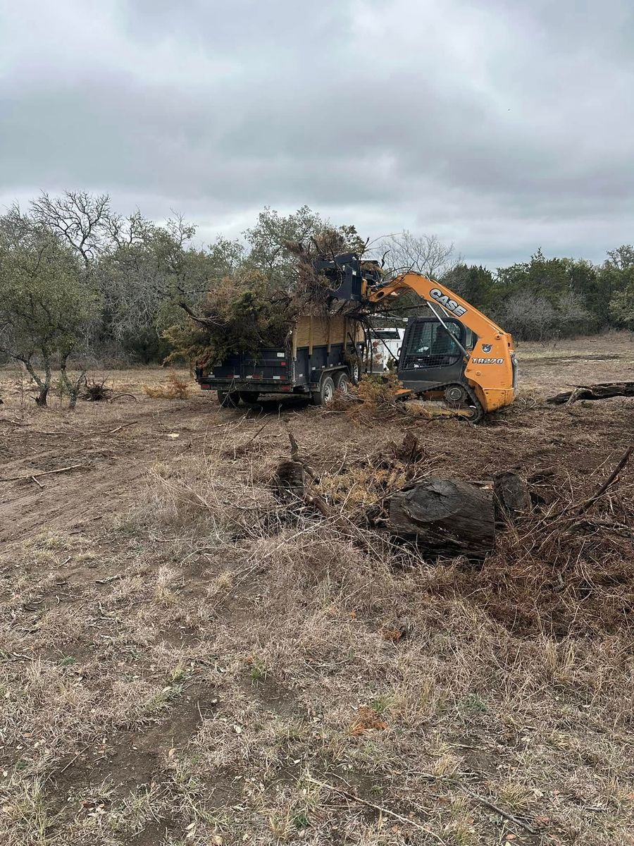 Land Clearing for CrossCut in Kempner, TX