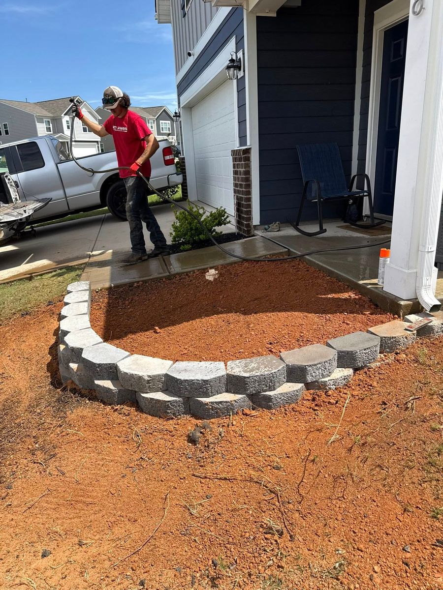 Retaining Wall Construction for Stars & Stripes Landscaping in Catawba, NC