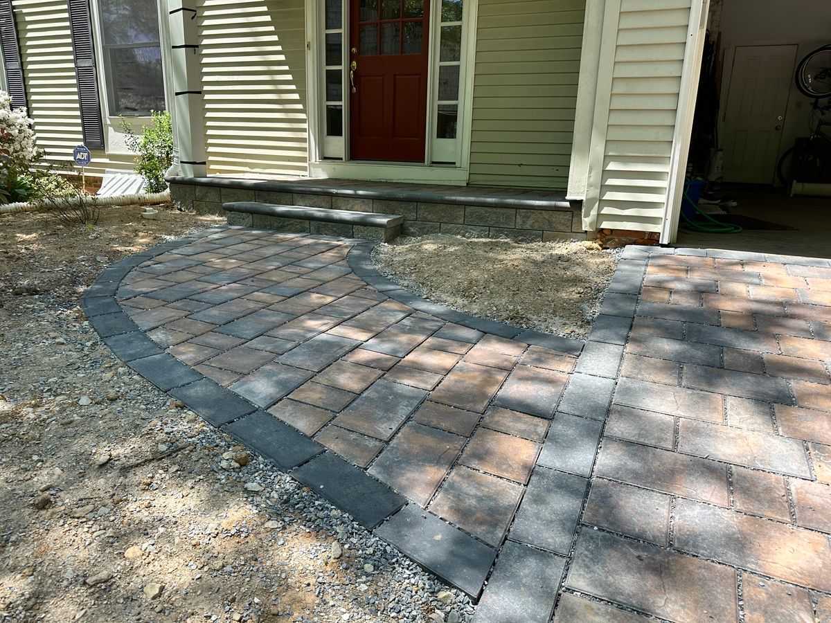 Walkway Construction for Matteo Hardscapes in Towson,  MD