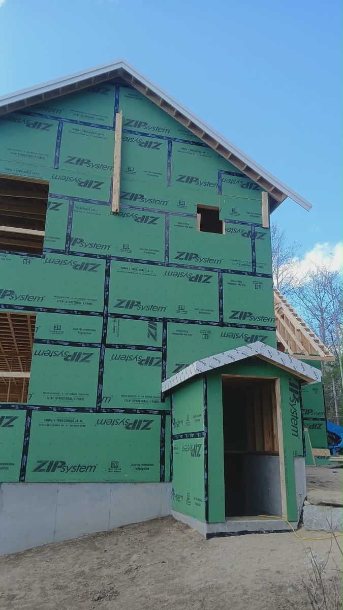 Framing for 99 Construction in Ashland, NH