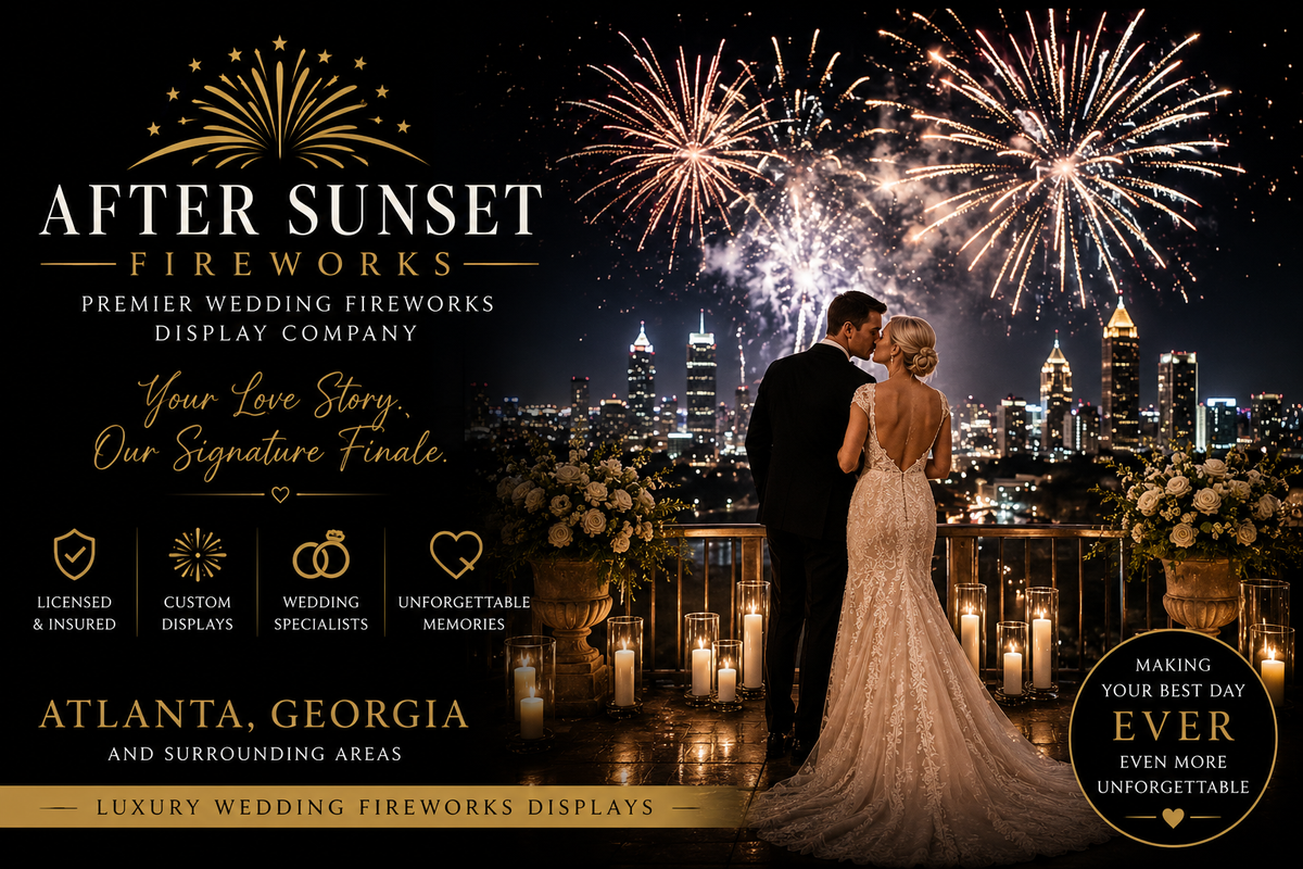 Best Wedding Fireworks Display Company in Atlanta, Georgia | After Sunset Fireworks for After Sunset Fireworks in Atlanta, GA