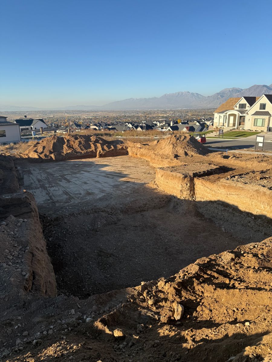 Site Preparation for Premier Rockwall & Excavating in Utah County, UT