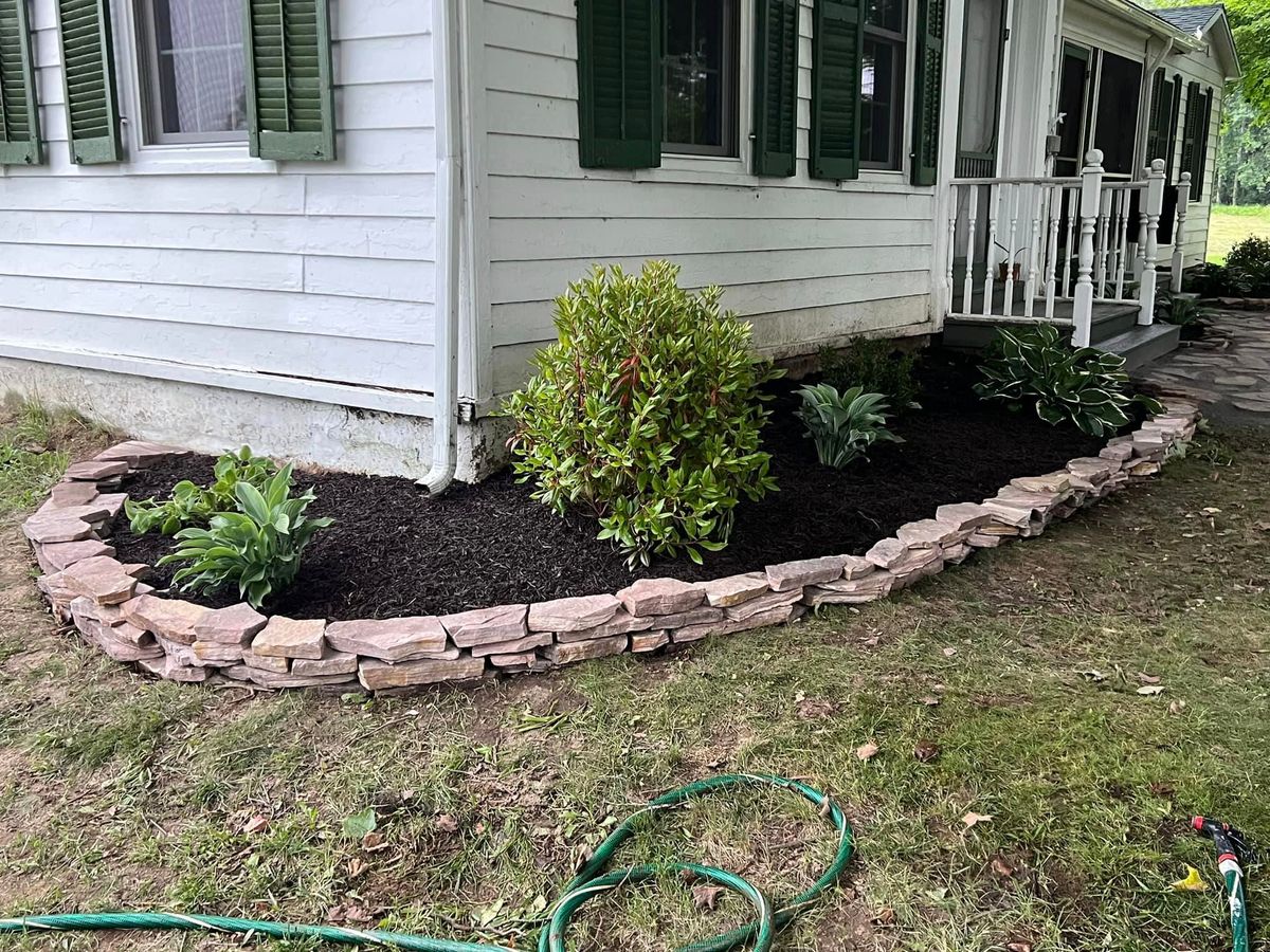 Mulch Installation for Denicola’s Lawn Care in Oxbow,  NY