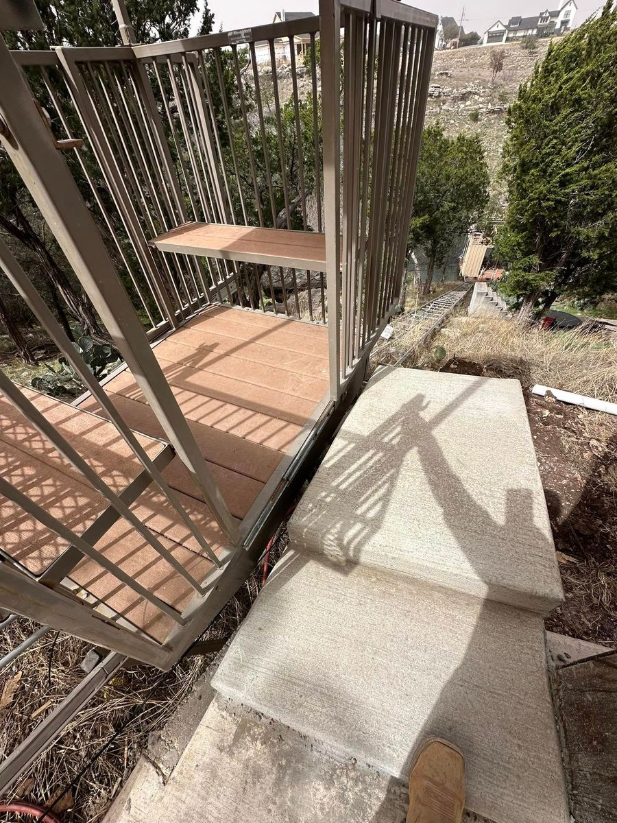 Stair Design & Installation for Ramos Concrete & Construction LLC in Graham, TX