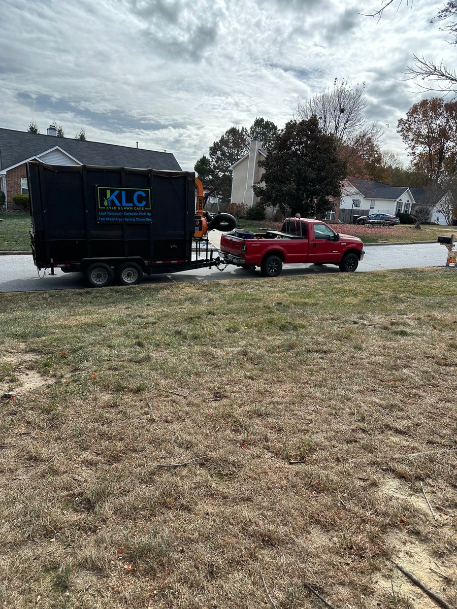 Curbside Leaf Collection and Fall Clean Ups for Kyle's Lawn Care in Kernersville, NC