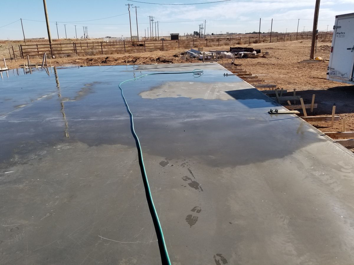 Concrete for Shayne Prisk Construction in Midland, TX