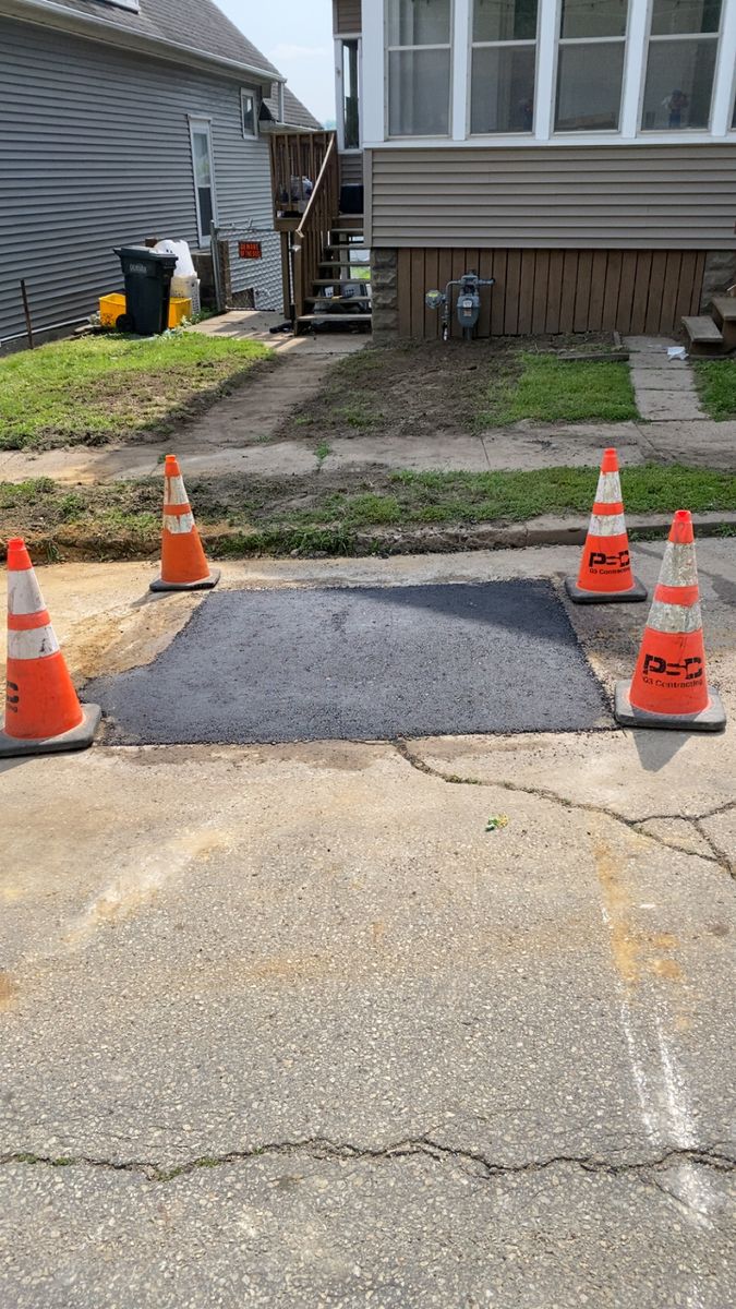 Driveway Install for TDC Excavating in Dubuque, IA