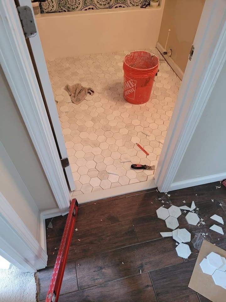 Tiling for All About Homes in Locust Grove, GA