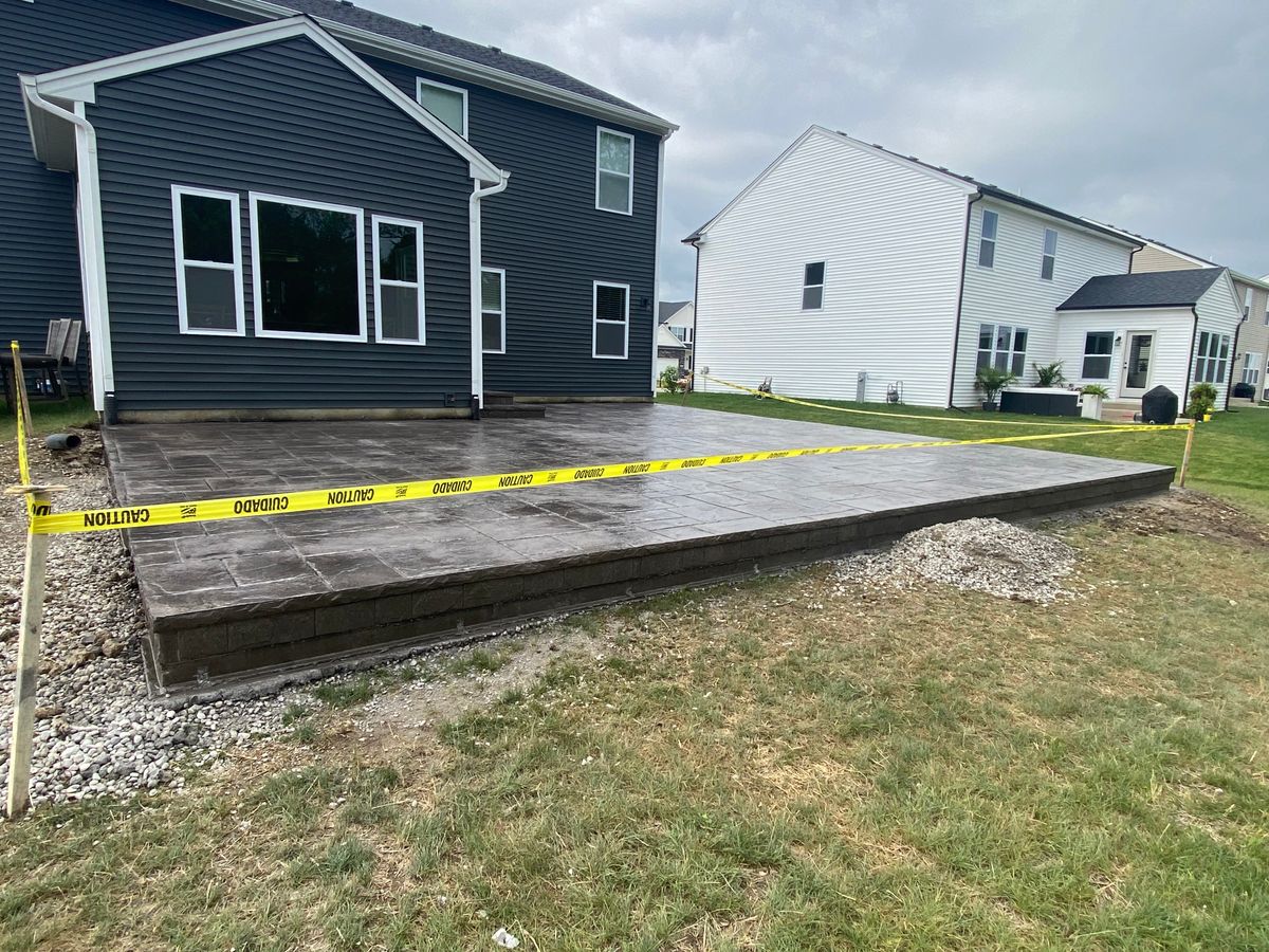 Patio Design & Installation for Fuentes Concrete Construction in Hammond, IN