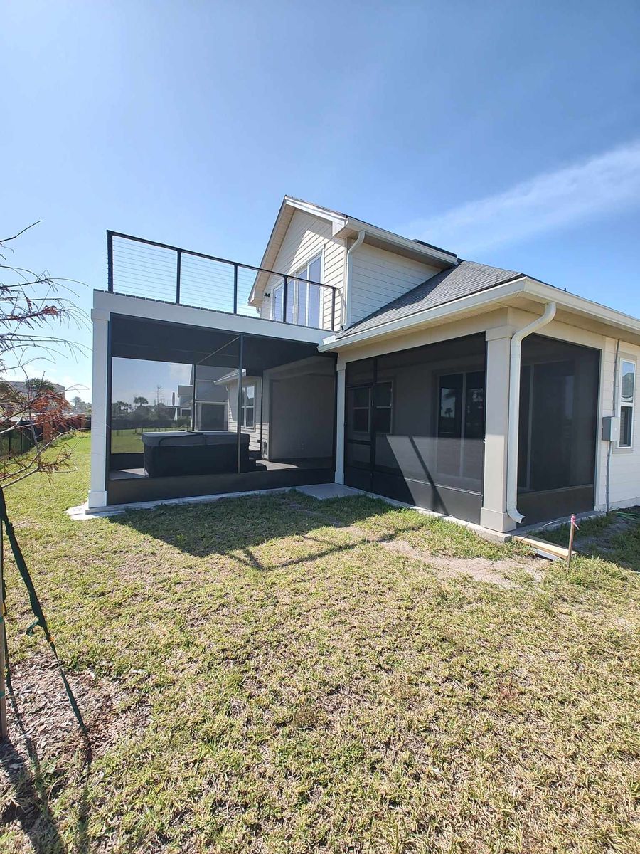 Porch and Balcony Addition for Cast Away Homes LLC in Palm Coast, FL