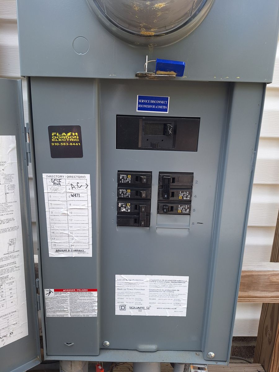 Electrical Panel Upgrades for Flash Gordon Electric LLC in Hope Mills, NC