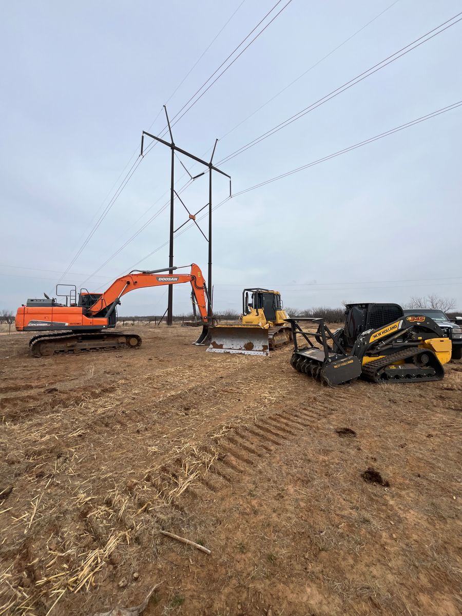 Dirt Work for South Prairie Construction in Abilene, TX
