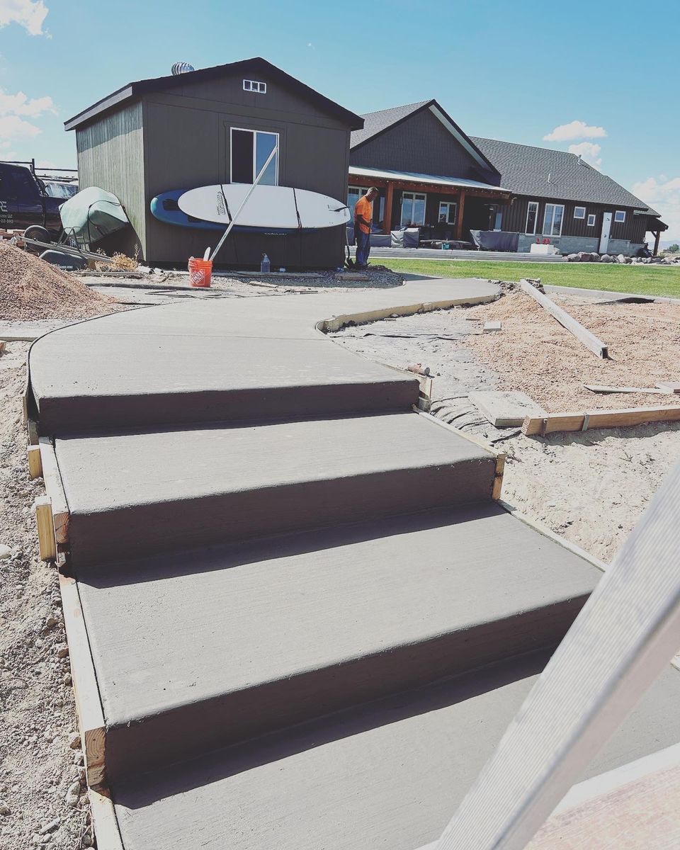 Stair Design & Installation for RE Concrete LLC in Grand Junction, CO