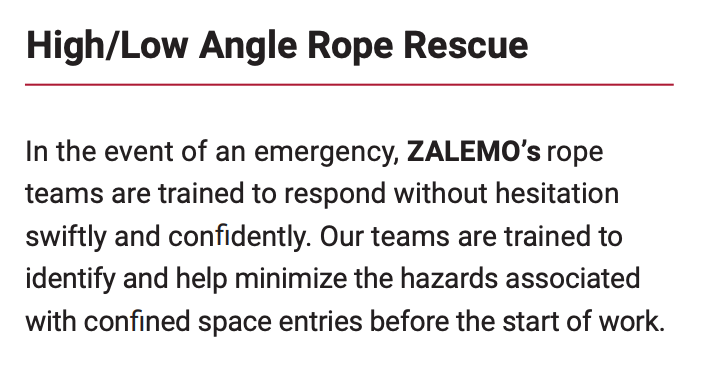 Standby Rescue for ZALEMO in Houston, TX