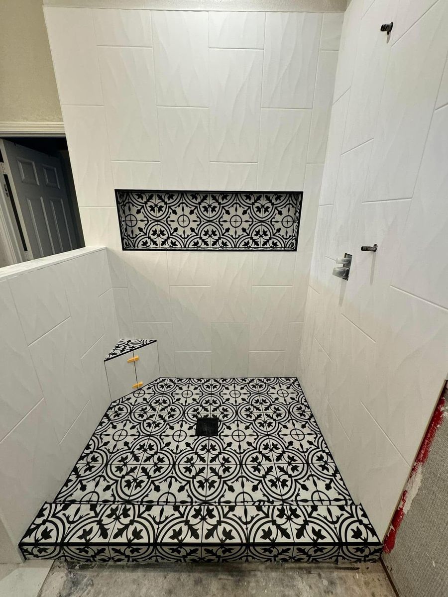 Tiling for Gordon’s Construction and Remodeling Group in Houston, TX