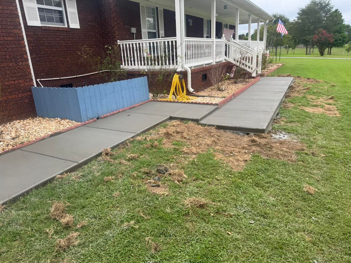 Sidewalk Installation for Tavarez Designs LLC in Huntsville, AL