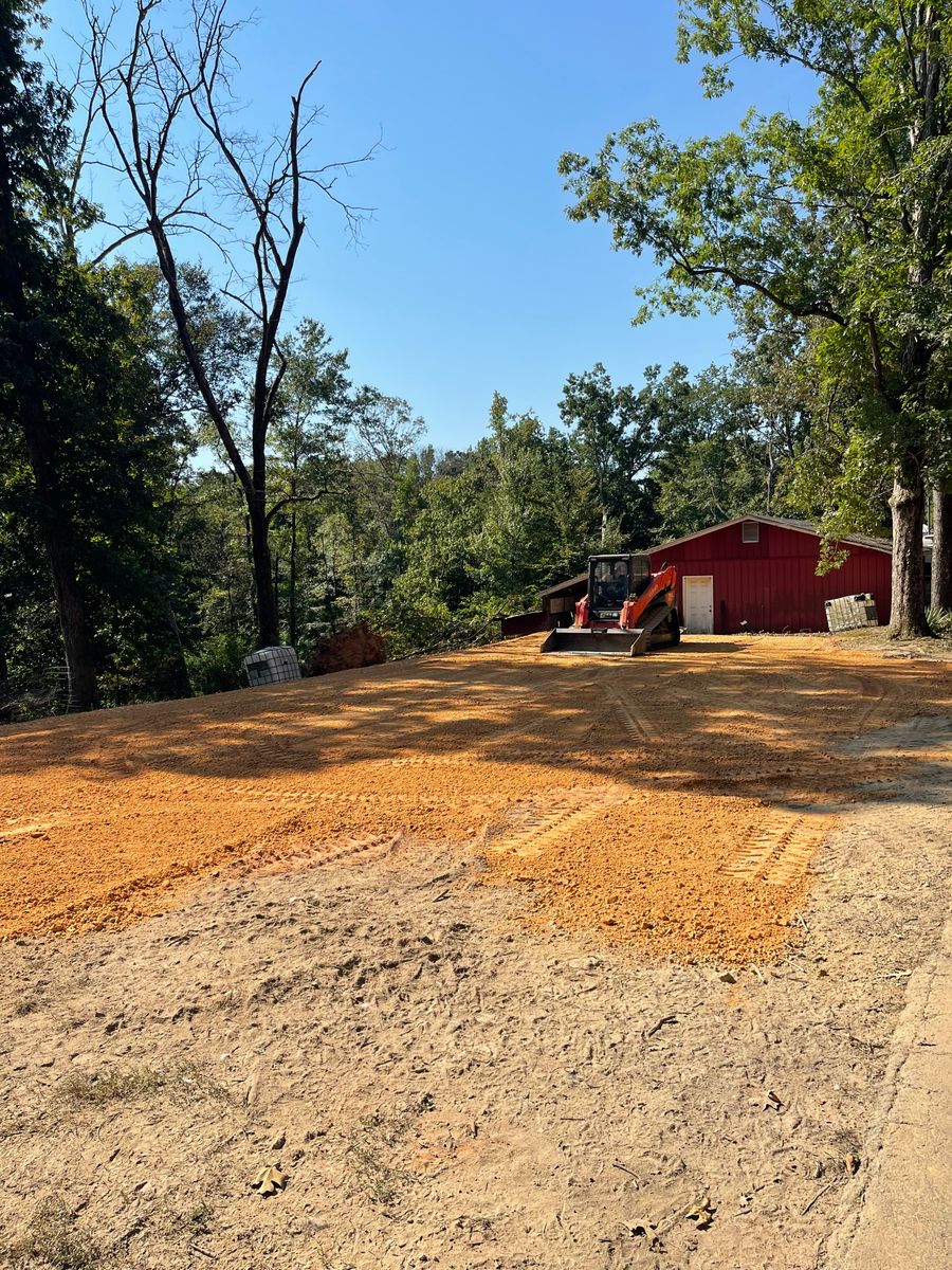 Site Preparation for Maness Trucking & Excavation in Lexington, TN