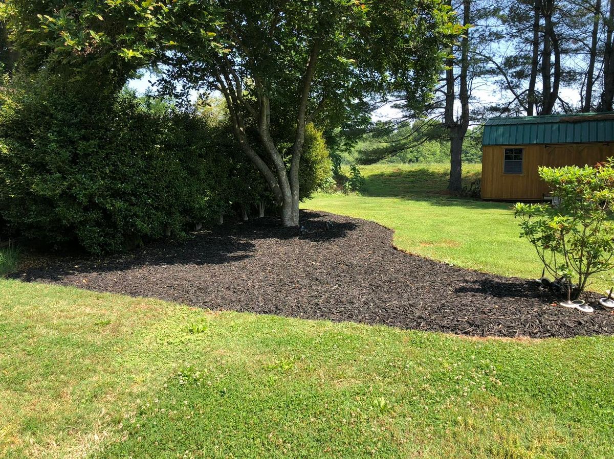 Mulch Installation for El Perico Tree Service and Lawn Care, LLC in Boonville, North Carolina