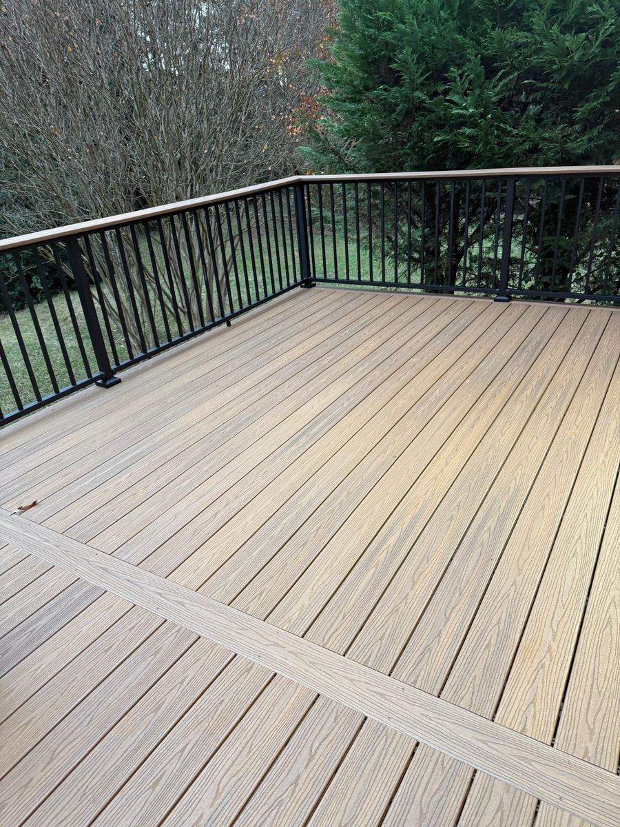 Composite Deck Installation for Deck Escapes and Outdoor Living  in Knoxville, TN