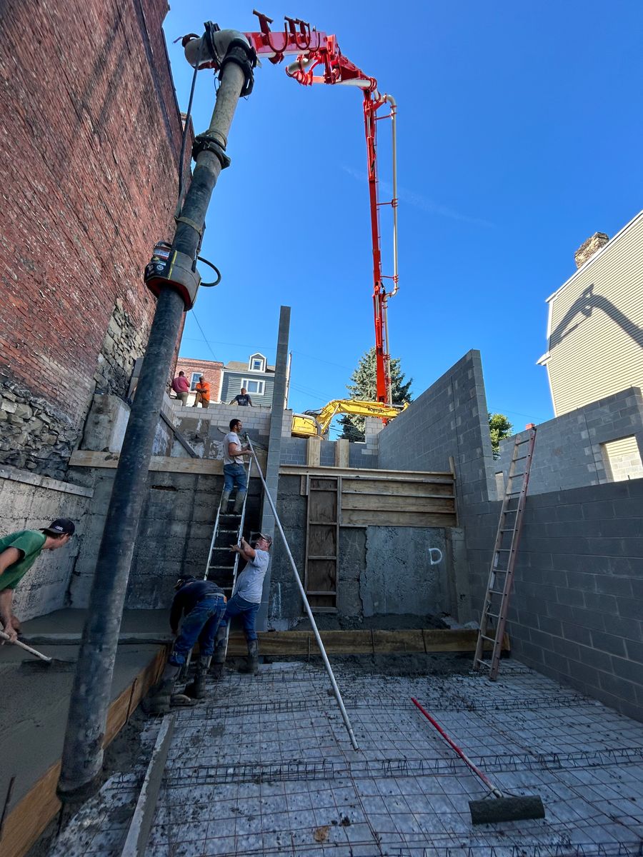 Poured Concrete Walls for Hanula Concrete Pumping in Pittsburgh, PA