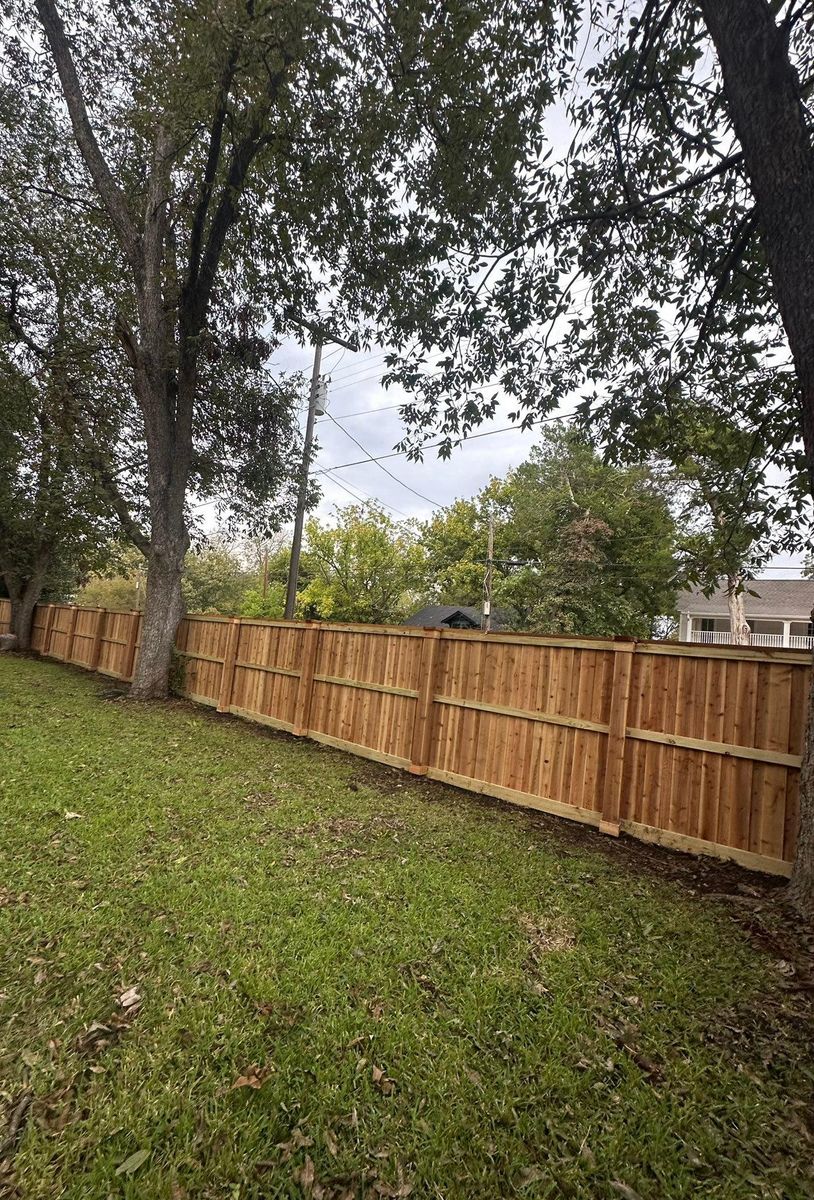 Fence Installation for JSL Woodworks and Contracting in Midlothian, TX